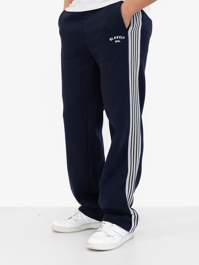 Zayd Wide Leg Sweatpants - Deep Navy
