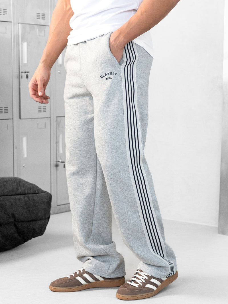 Zayd Wide Leg sweatpants - Mergelgrau