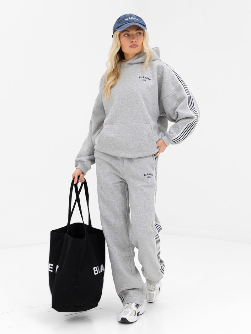 Immani Wide Leg Sweatpants - Mergelgrau