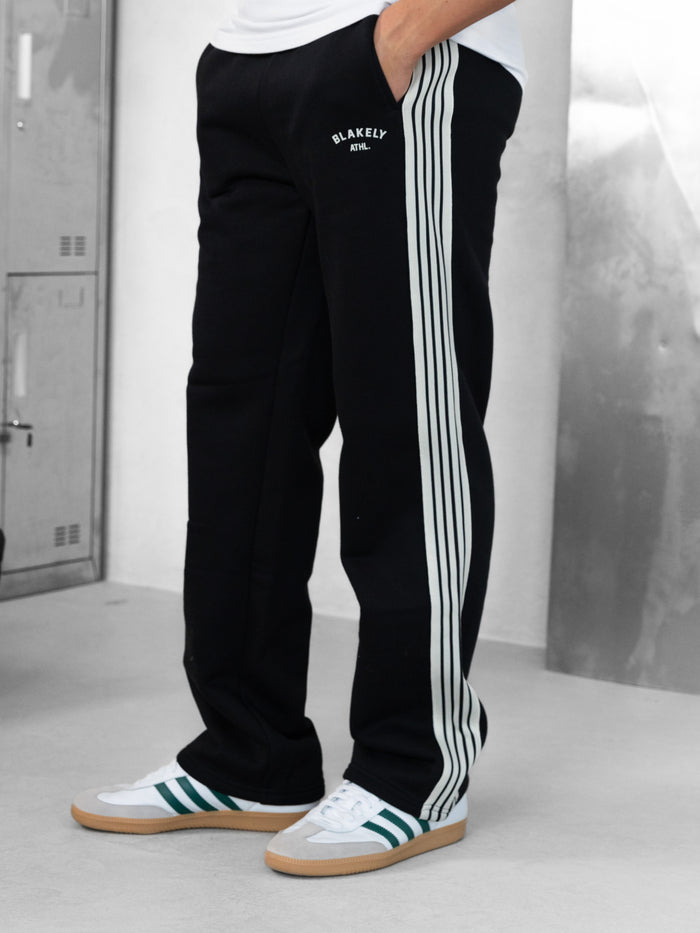 Zayd Wide Leg Sweatpants - Black