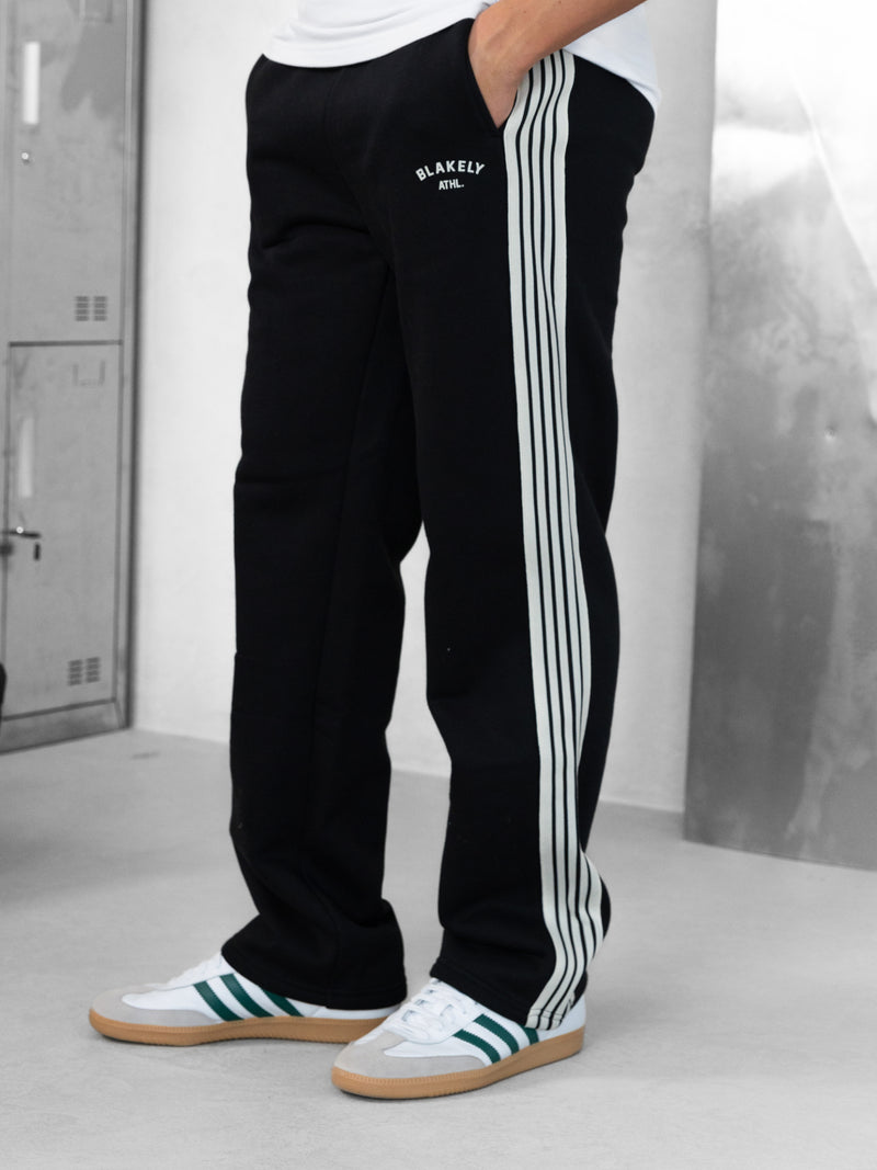 Zayd Wide Leg Sweatpants - Black