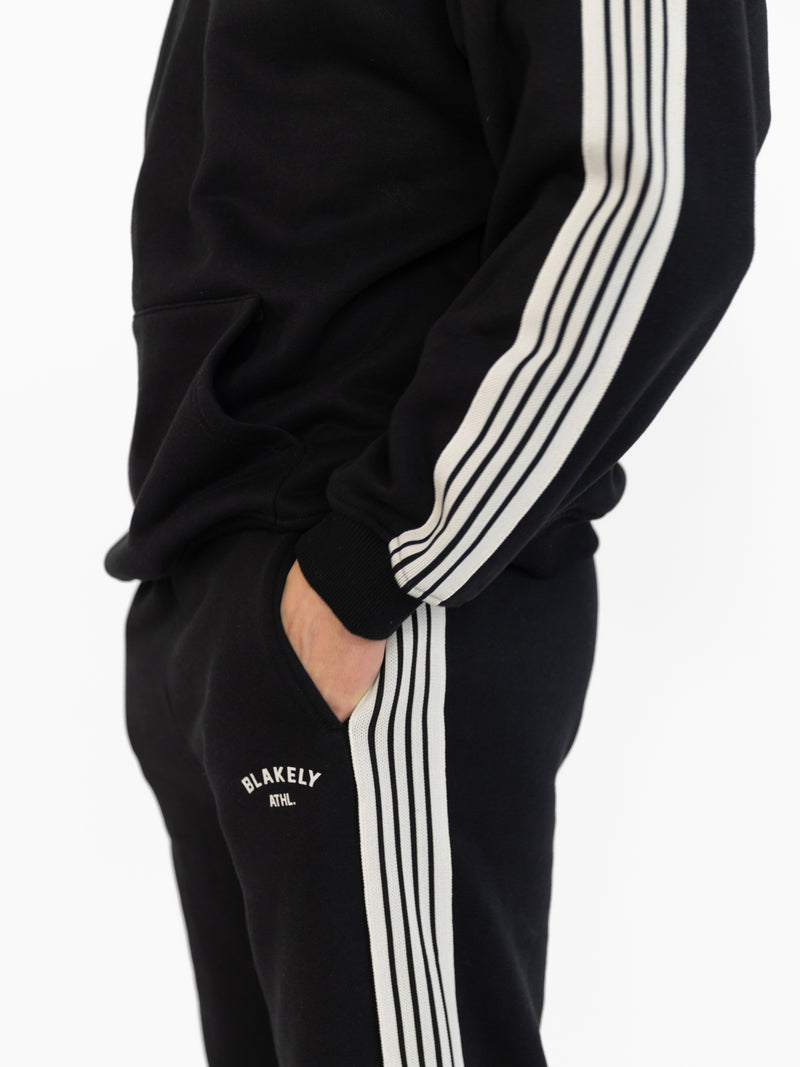 Zayd Wide Leg Sweatpants - Black