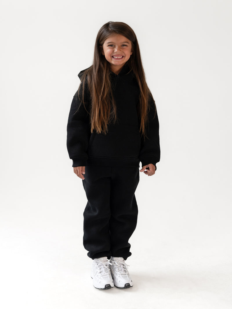 Mini Blakely Hoodie - Schwarz & Blau