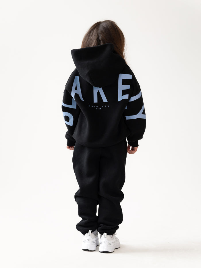 Mini Blakely Hoodie - Noir et bleu
