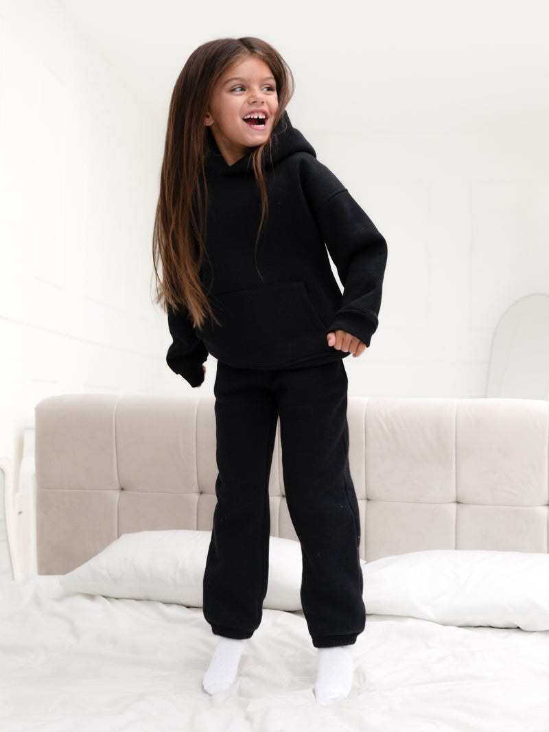 Mini Blakely Hoodie - Schwarz in verschiedenen Nuancen