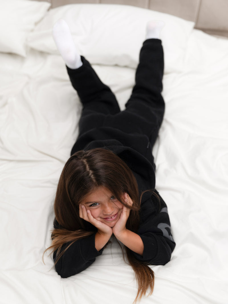 Mini Blakely Hoodie - Schwarz in verschiedenen Nuancen