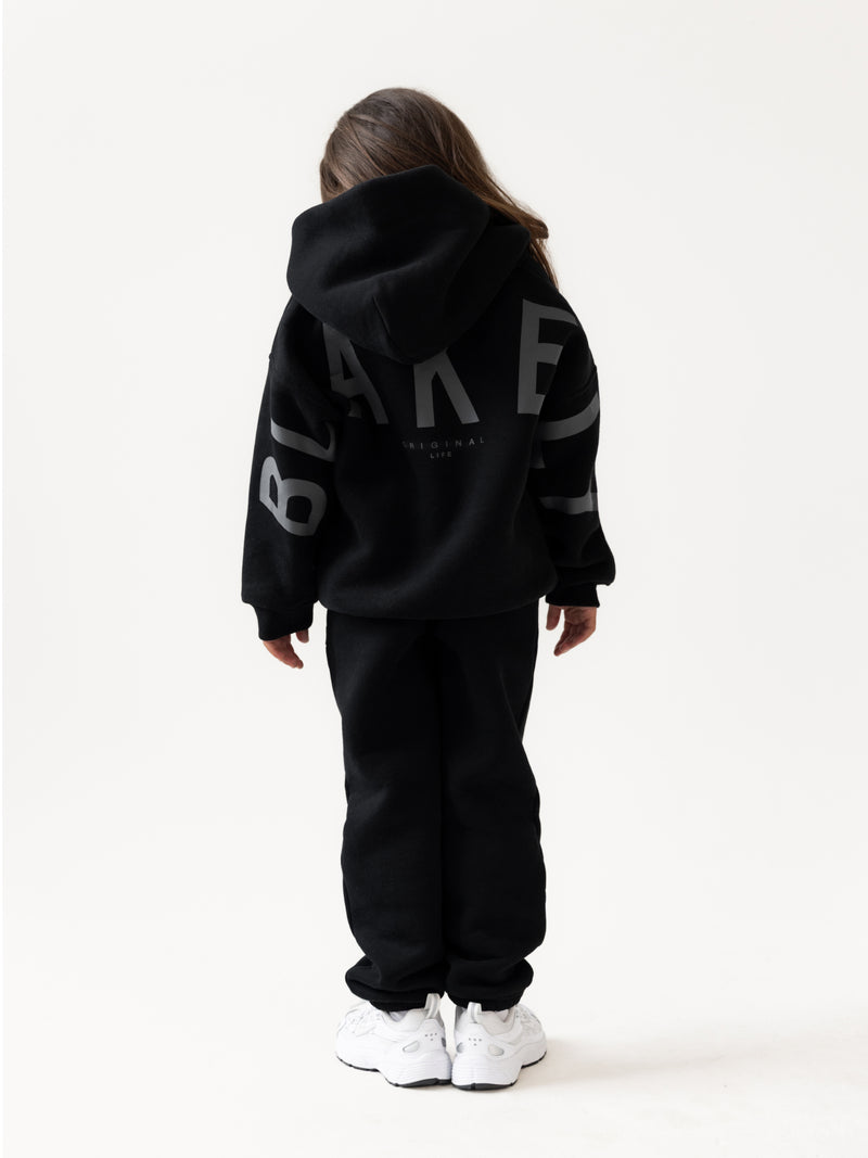 Mini Blakely Hoodie - Schwarz in verschiedenen Nuancen