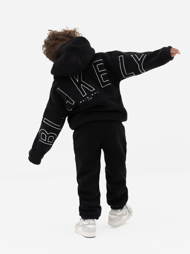 Mini Blakely Borg Hoodie - Schwarz