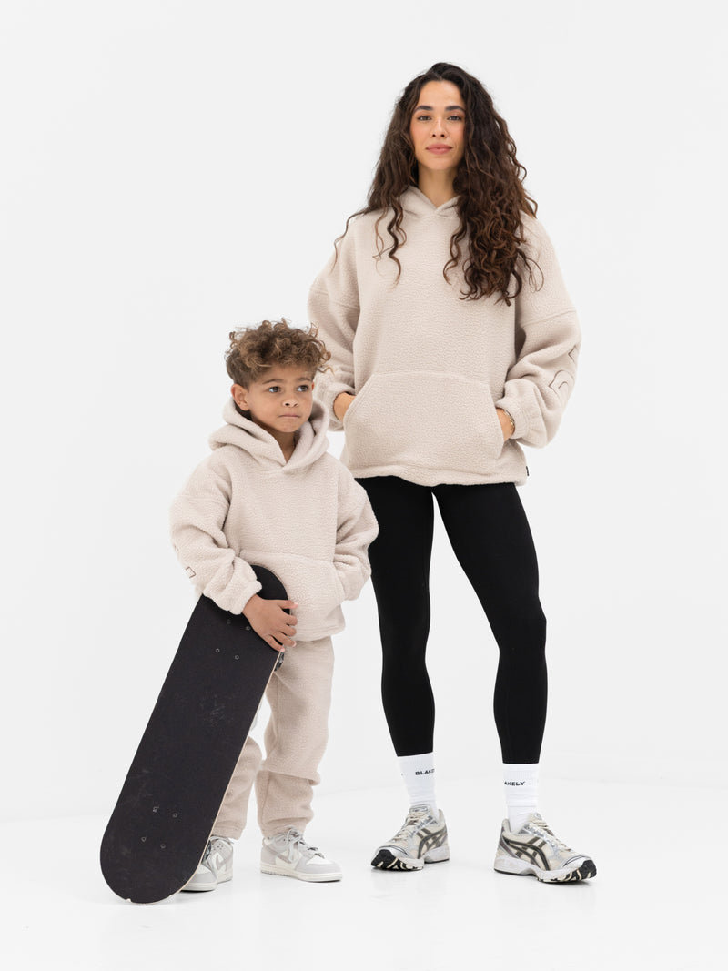 Mini Blakely Borg Hoodie - Tan