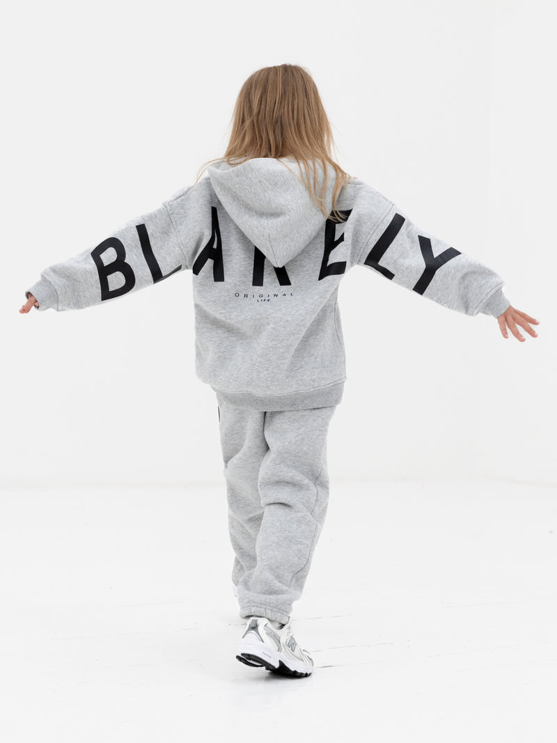 Mini Blakely Hoodie - Mergelgrau