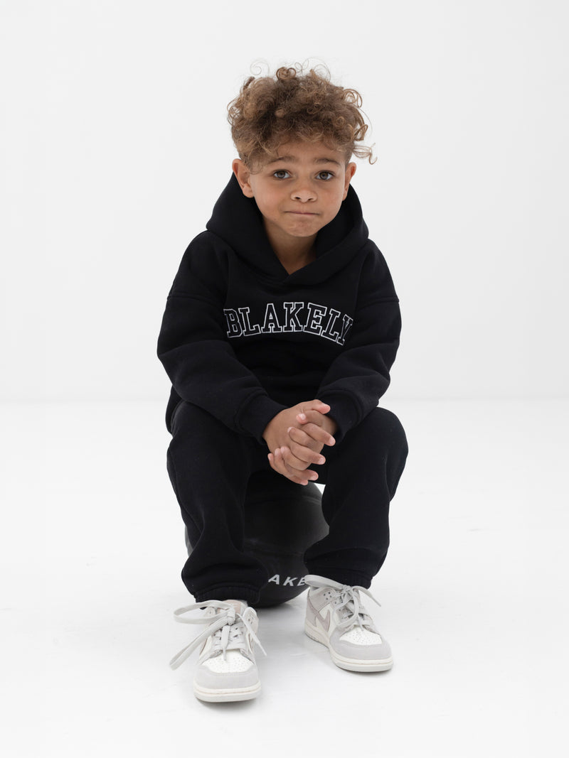 Mini Varsity Hoodie - Black