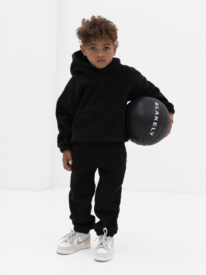 Mini Blakely Borg Sweatpants - Black