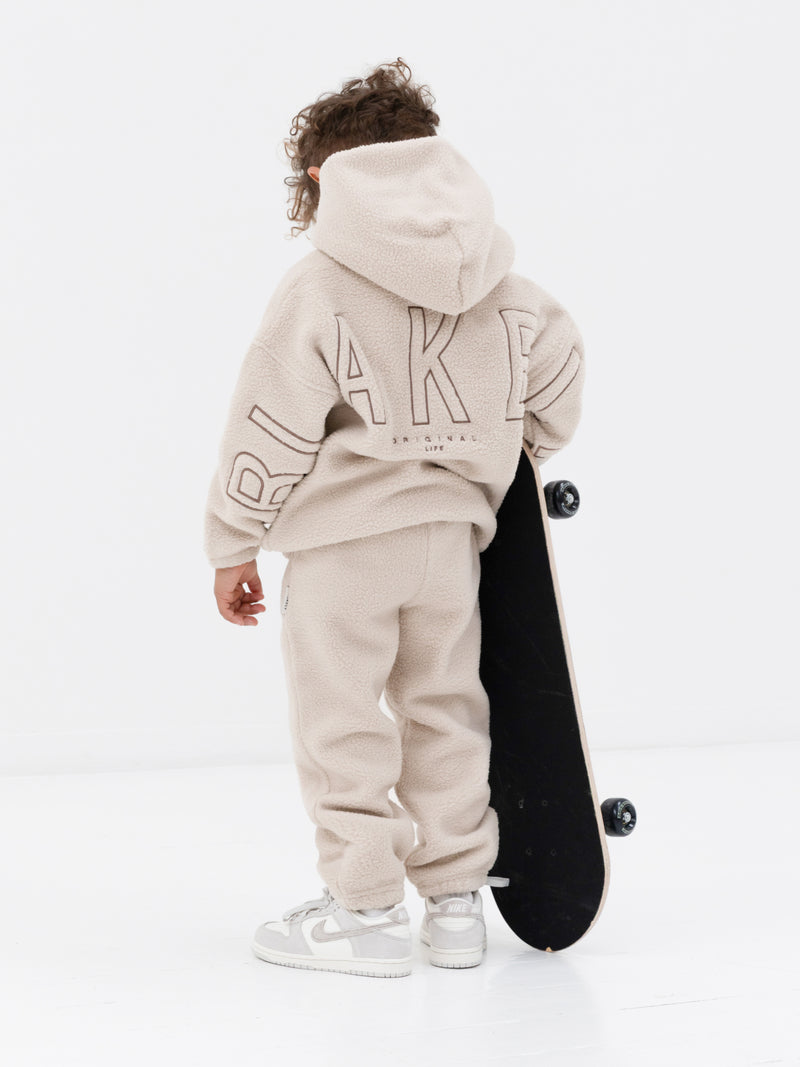 Mini Blakely Borg Sweatpants - Tan