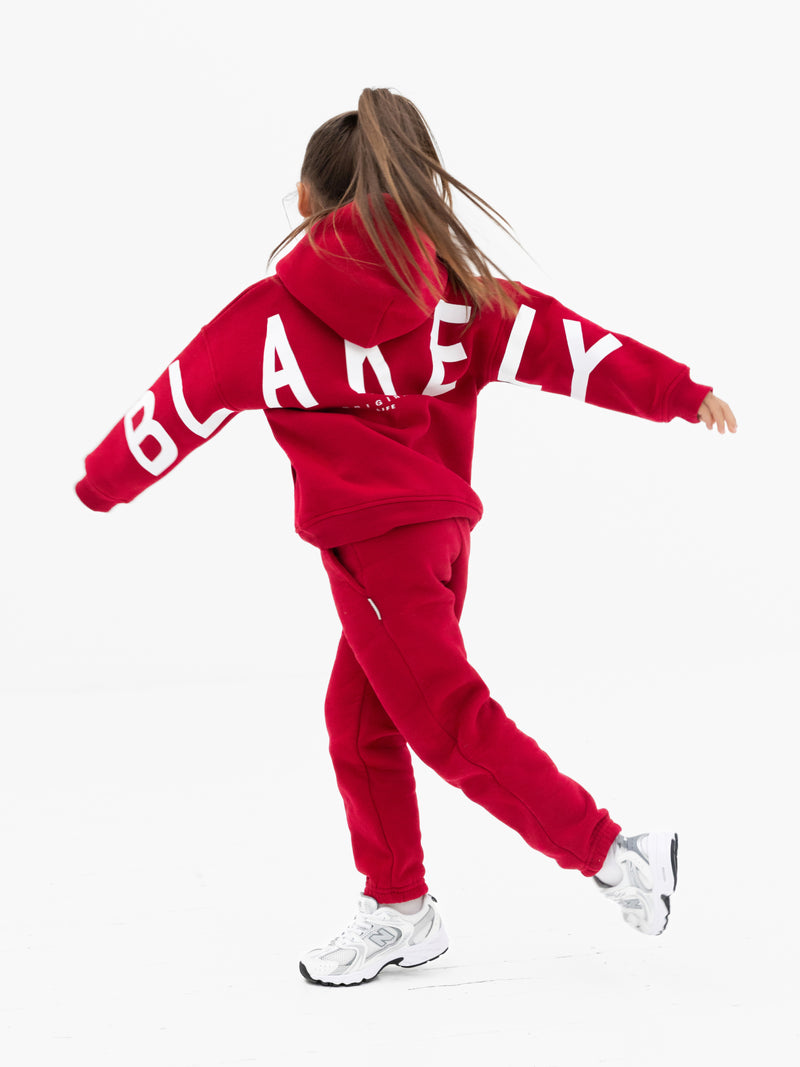 Mini Blakely Sweatpants - Kirschrot