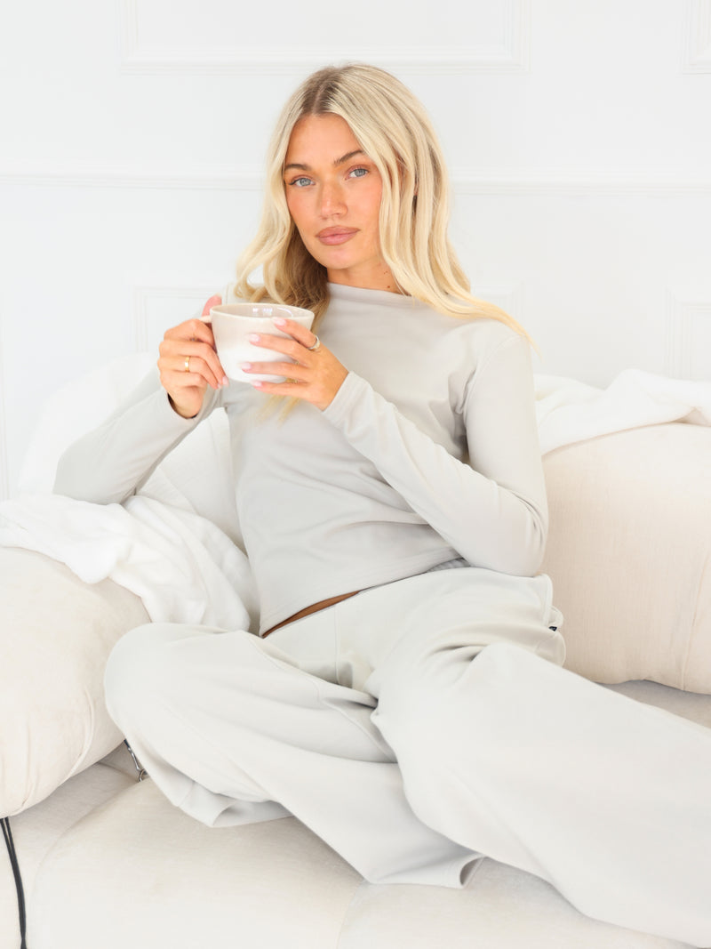 Sadie Long Sleeve Top - Stone