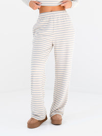 Sadie Stripe Trousers - Babyblaue Streifen