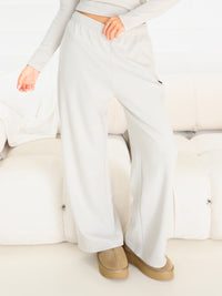 Sadie Wide Leg Trousers - Stone
