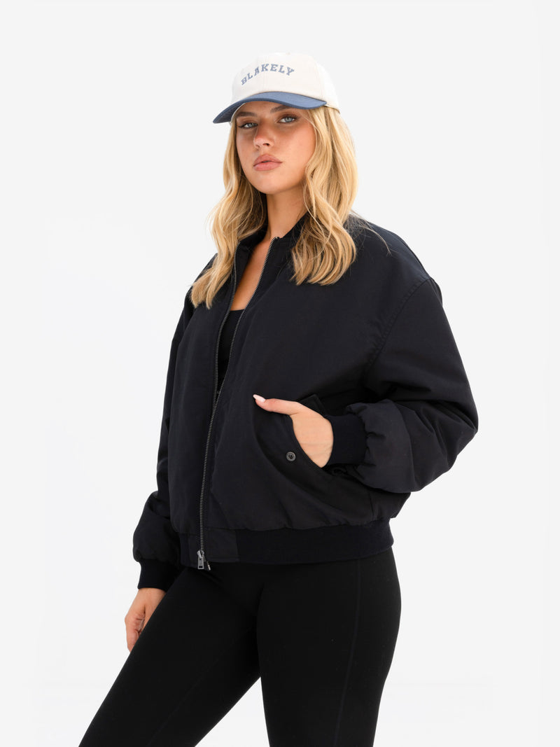 Dakota Bomber Jacket - Schwarz