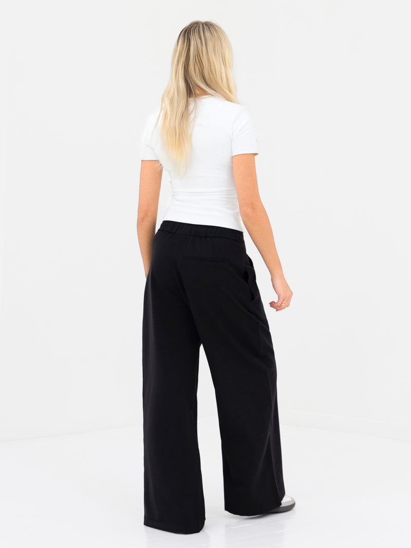 Kady Cross Over Trousers - Zwart
