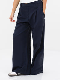 Kady Cross Over Trousers - Zartes Marineblau