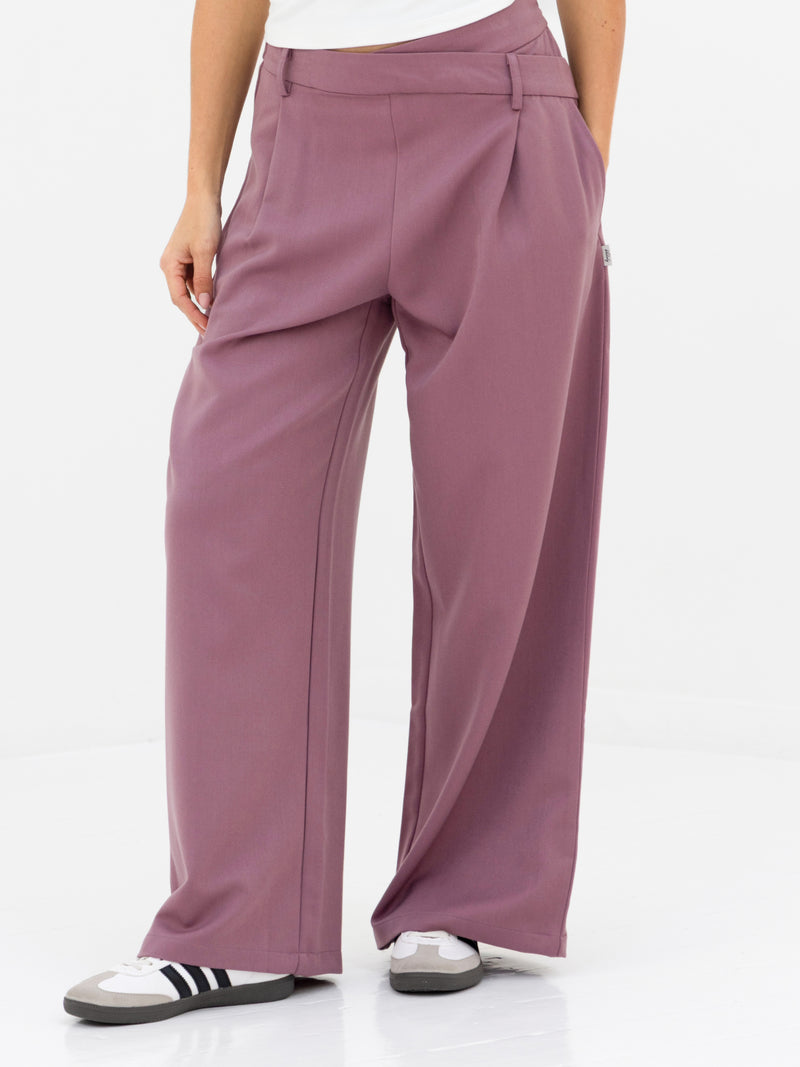Kady Cross Over Trousers - Altrosa