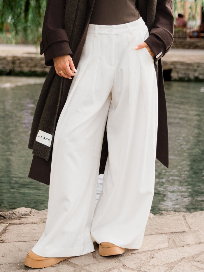 Blakely Basic Maßgeschneiderte Hose - Weiß