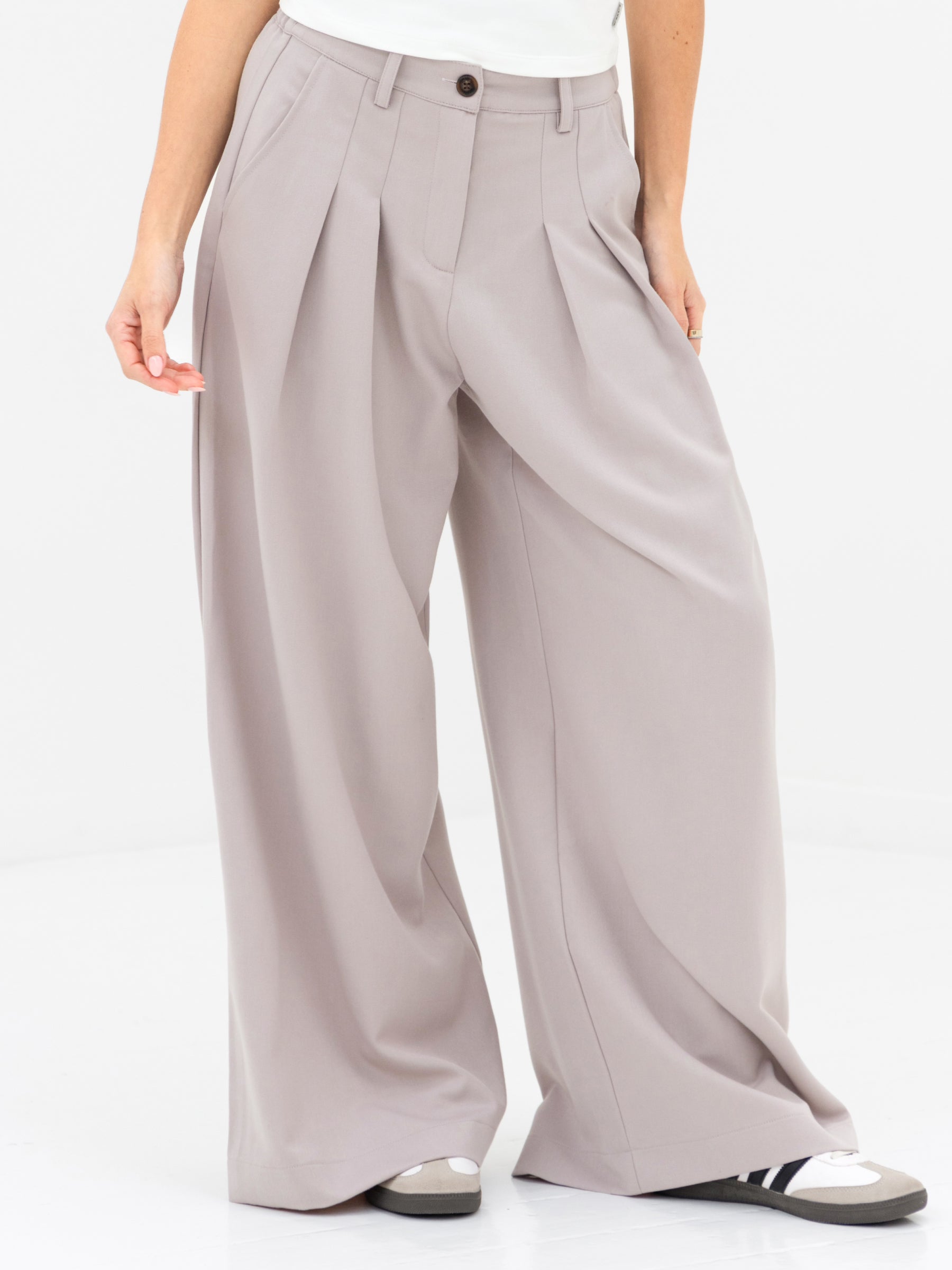 Buy Blakely Womens Pebble Ali Pleated Trousers | Free delivery on ...