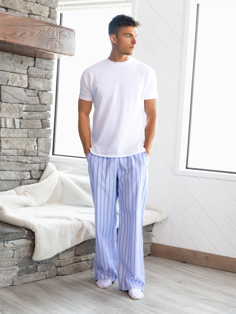 Ollie Stripe Trousers - Blauer Streifen