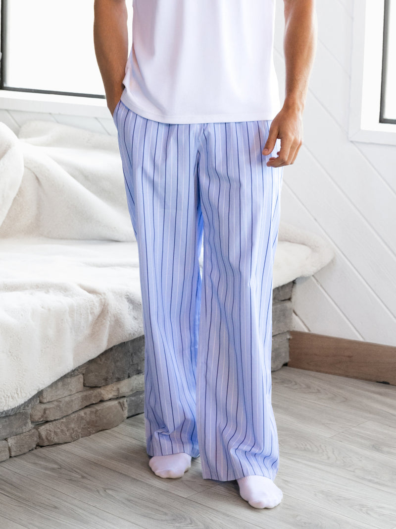 Ollie Stripe Trousers - Blauer Streifen