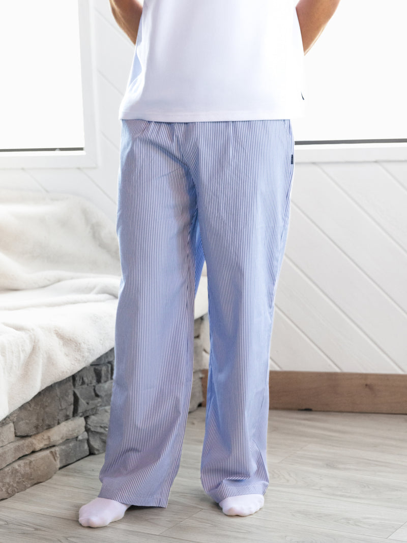 Ollie Stripe Trousers - Marineblauer Streifen