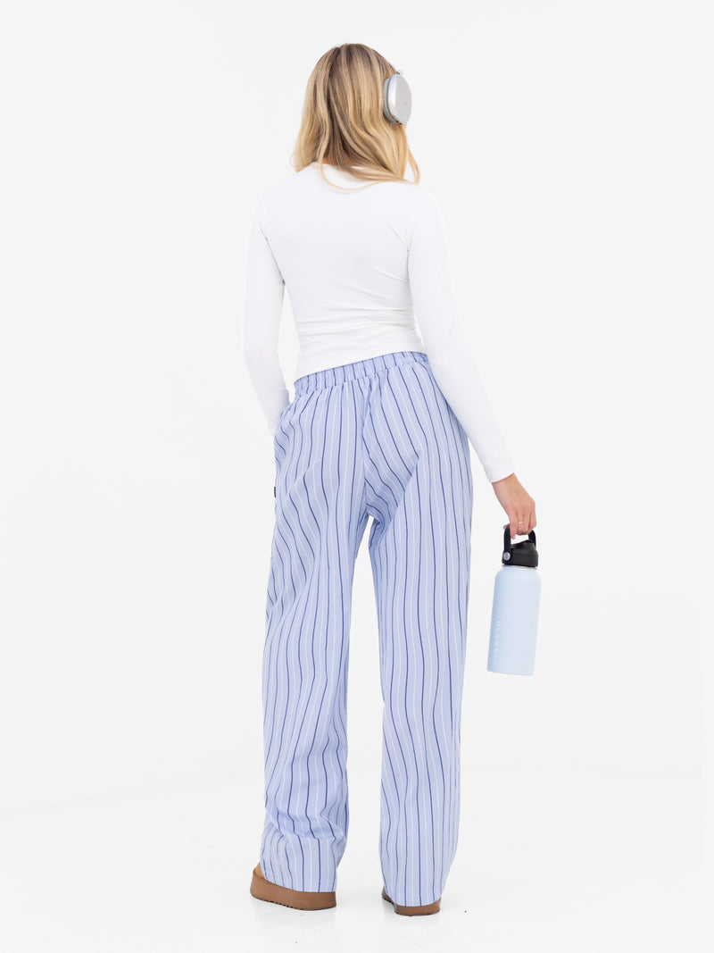 Noa Stripe Trousers - Blue Stripe