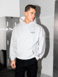 Zayd Relaxed Hoodie - Mergelgrau