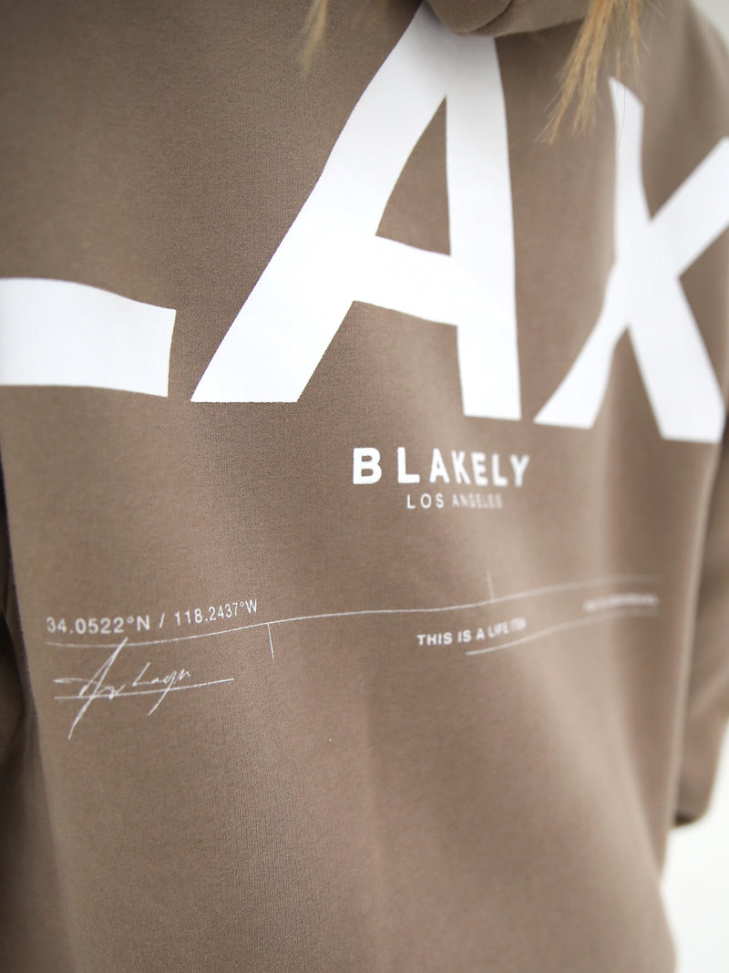 LAX Oversized dameshoodie - Bruin