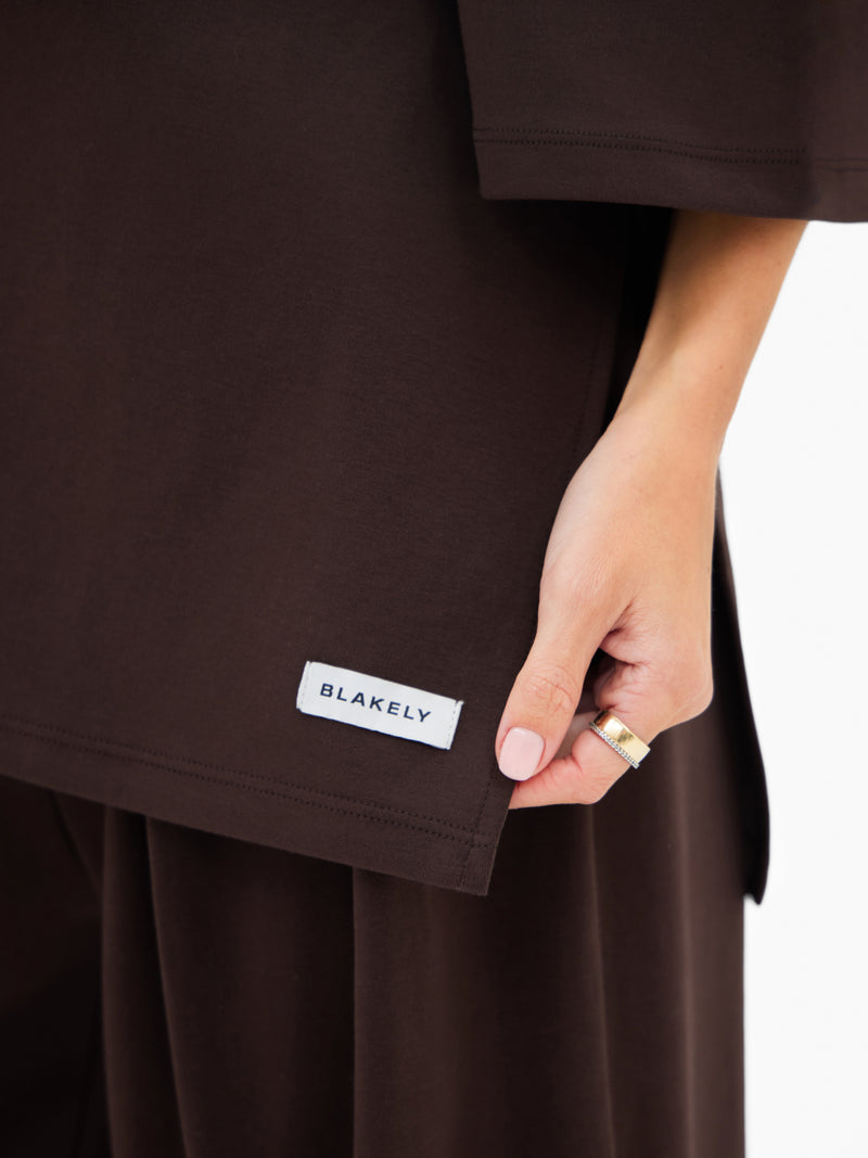 Cleo Off The Shoulder Top - Braun