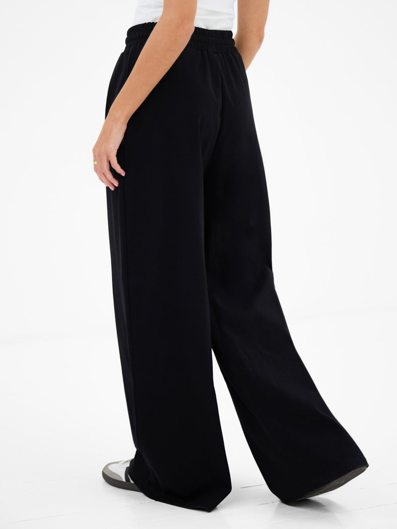 Cleo Wide Leg Trousers - Black