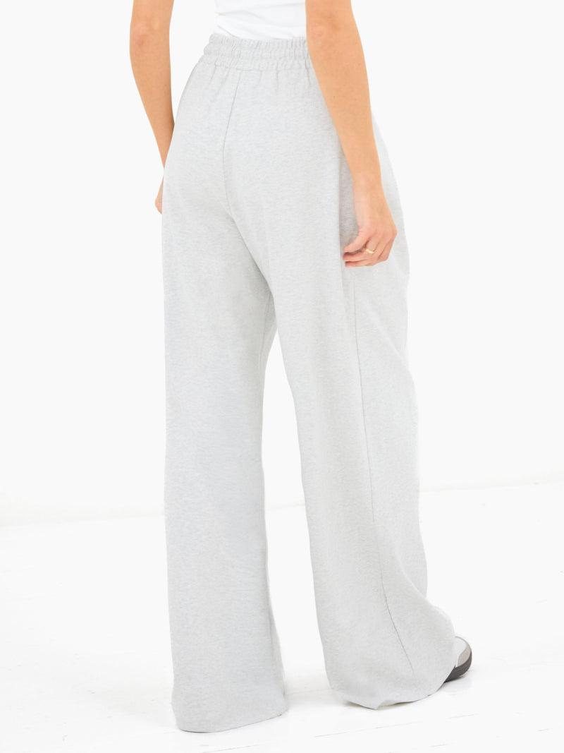 Cleo Wide Leg Trousers - Gemêleerd grijs