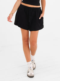 Ayla Cotton Shorts - Noire