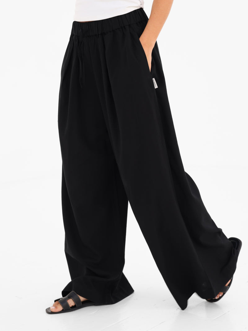 Alessia Linen Trousers - Schwarz