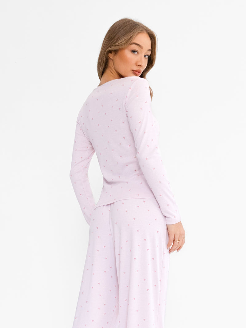 Avery Pointelle Long Sleeve Top - Herzmuster