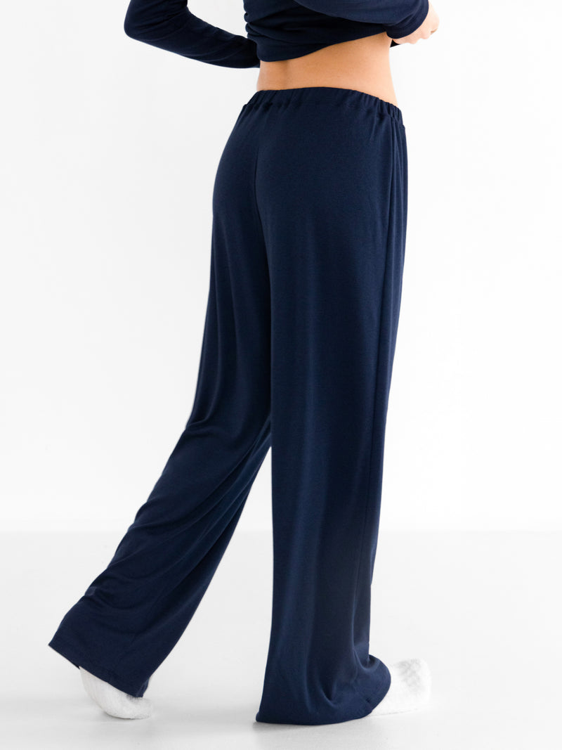 Rosie Pointelle Trousers - Hellblau