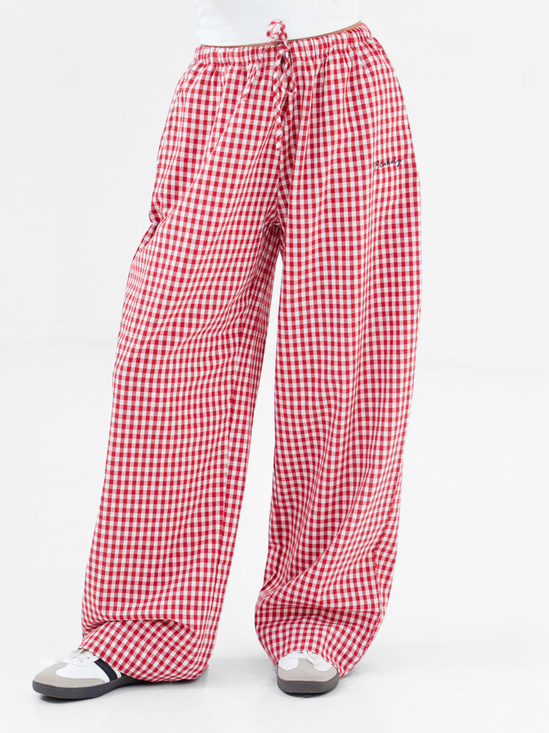 Lottie Gingham Trousers - Rot