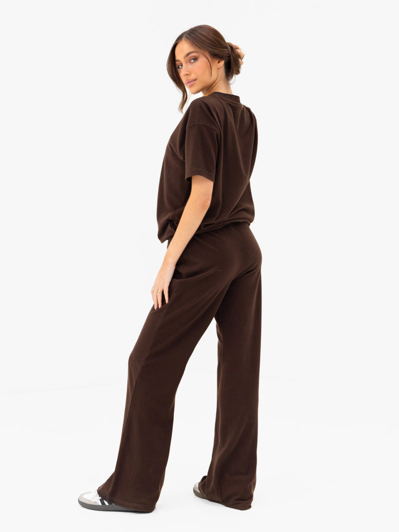 Nellie Oversized T-Shirt - Dunkelbraun