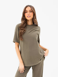 Nellie Oversized T-Shirt - Moosgrün