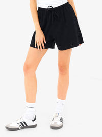 Amina Wide Leg Shorts - Black