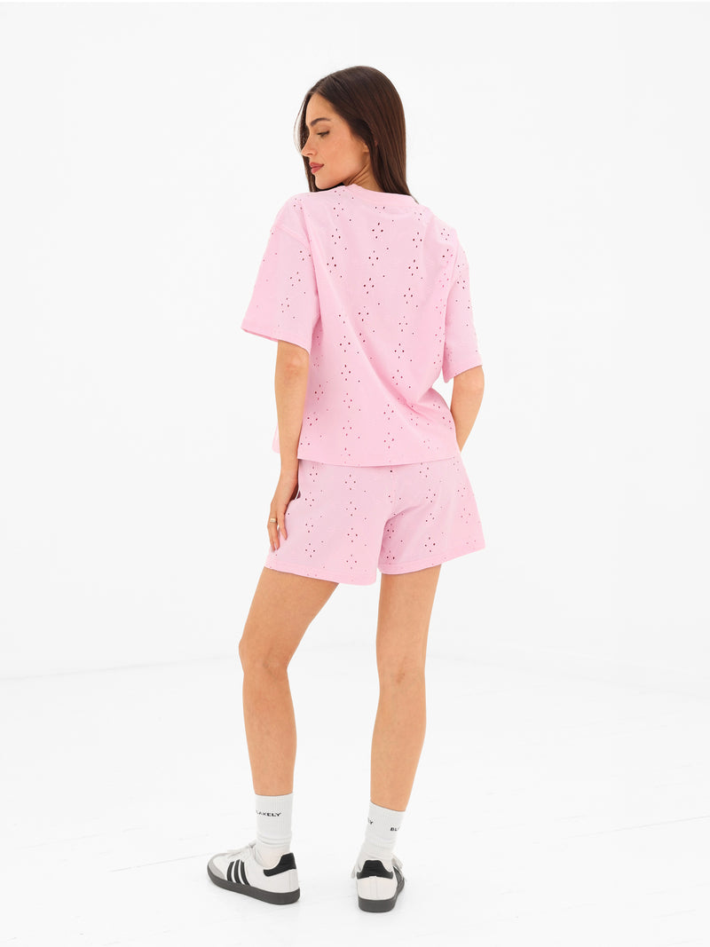 Amina Wide Leg Shorts - Rosa
