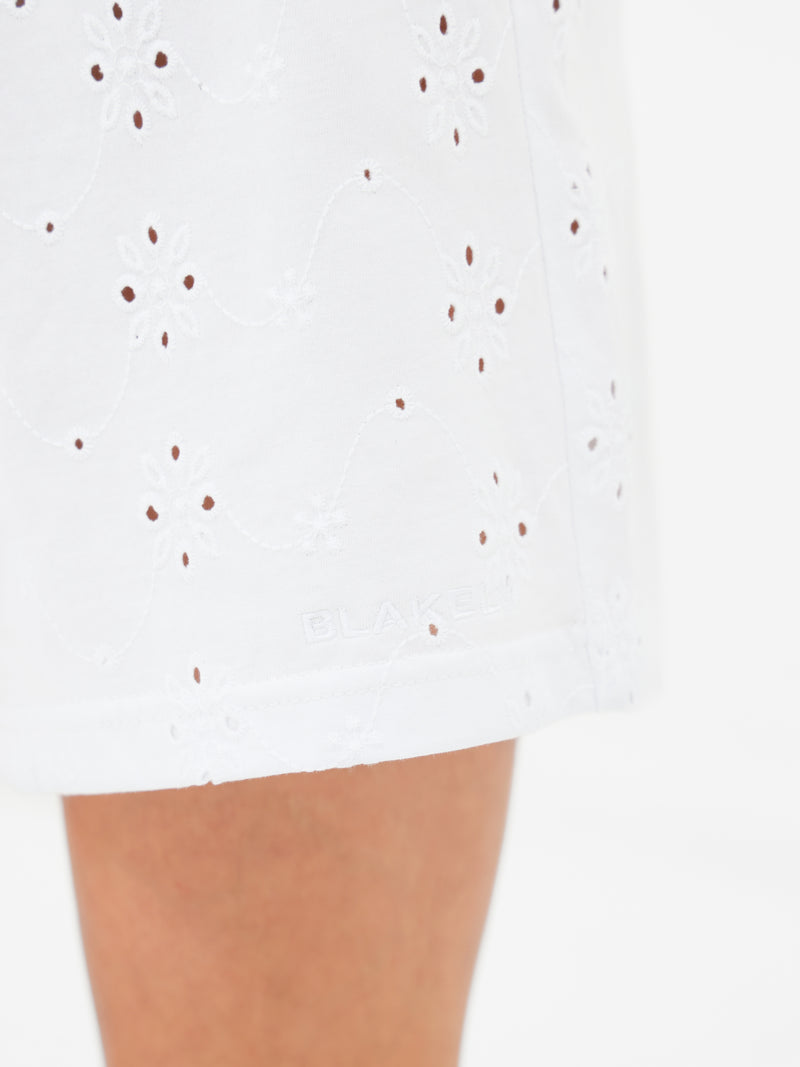 Amina Wide Leg Shorts - Weiß