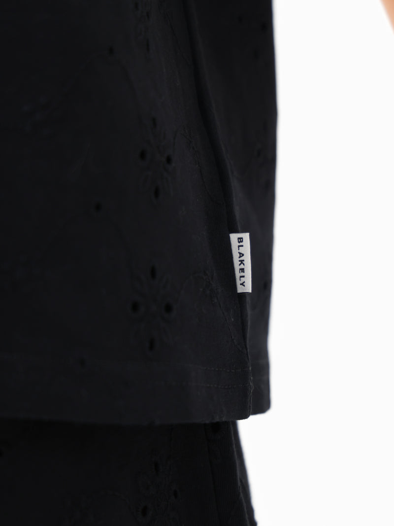 Amina Oversized T-Shirt - Noire
