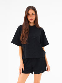 Amina Oversized T-Shirt - Black