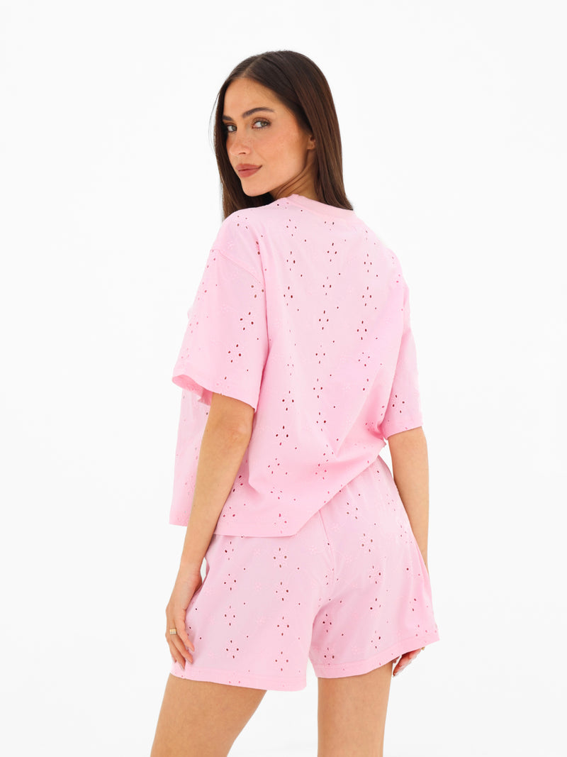 Amina Oversized T-Shirt - Rosa