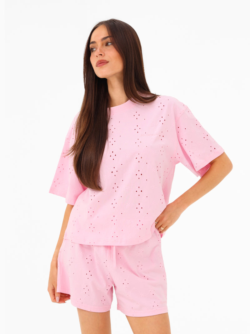 Amina Oversized T-Shirt - Rosa